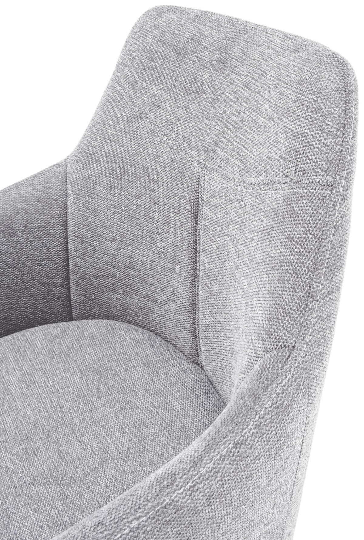 Armlehnstuhl in Grau - Grau, Design, Holz/Textil (57/84/57cm) - Mömax