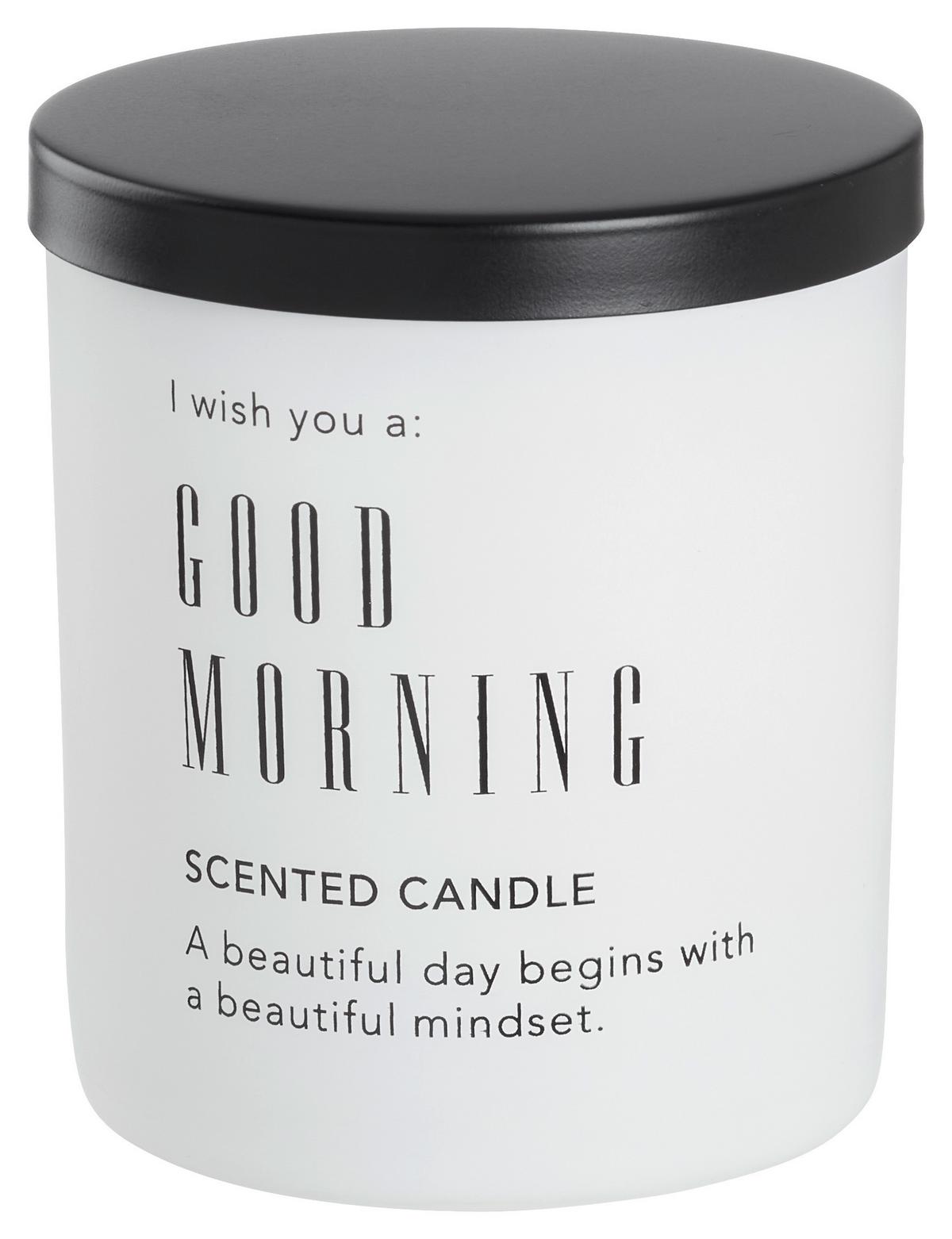 Kerze im Glas Vivat verschiedene Designs - Weiss/Beige, Glas (7,9/9,7/7,9cm) - Mömax