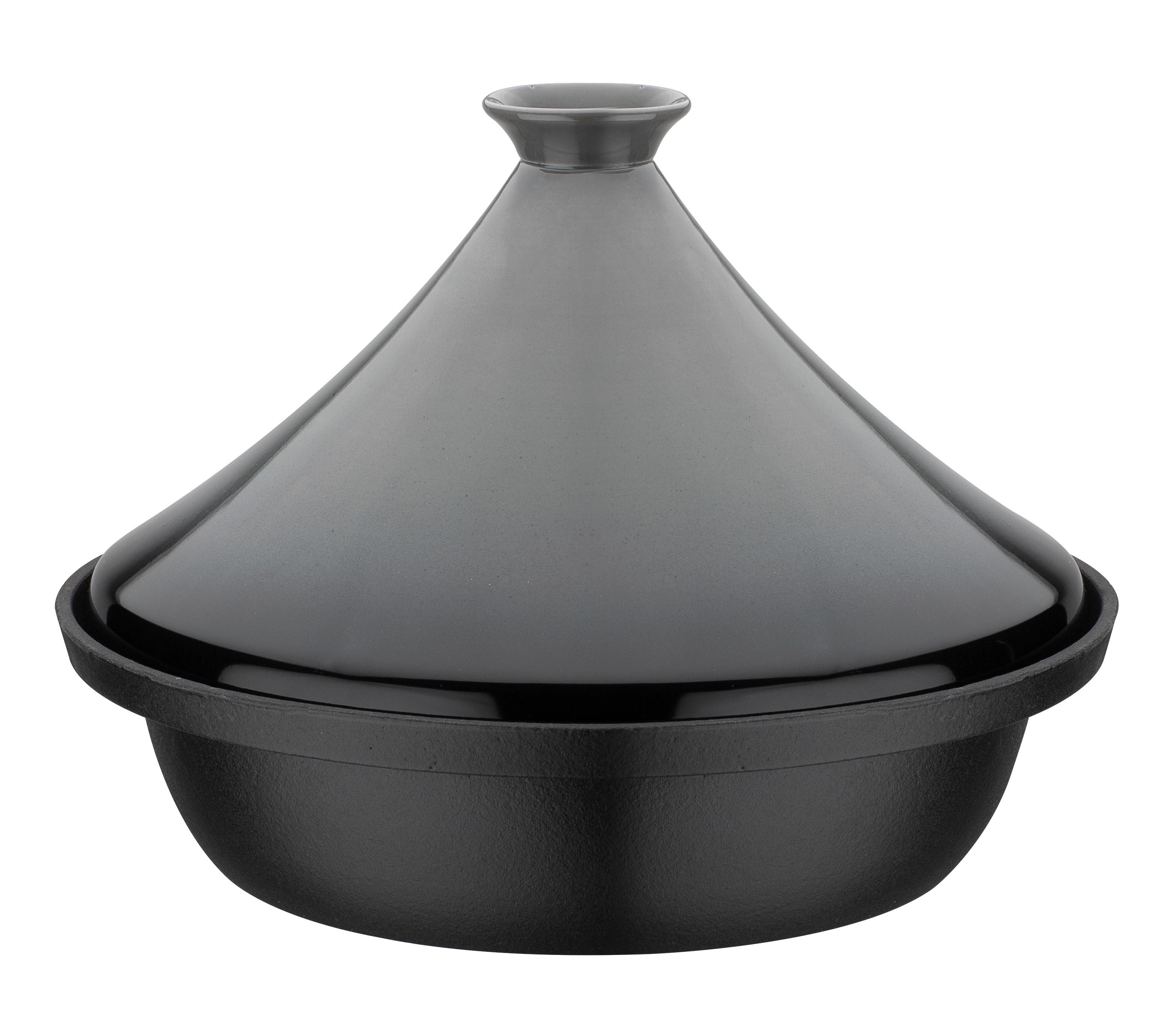 Lonec Za Dušenje Tajine Grey - siva/črna, Basics, kovina/keramika (30cm) - GSW