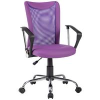 Vanessa Uredska Stolica - ljubičasta/boje kroma, Trend, metal/tekstil (56/99/56cm) - Modern Living