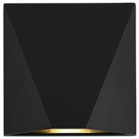 Außenwandleuchte Beekman Schwarz max. 6 Watt - Schwarz, MODERN, Glas/Metall (12/12/7cm) - MAYTONI