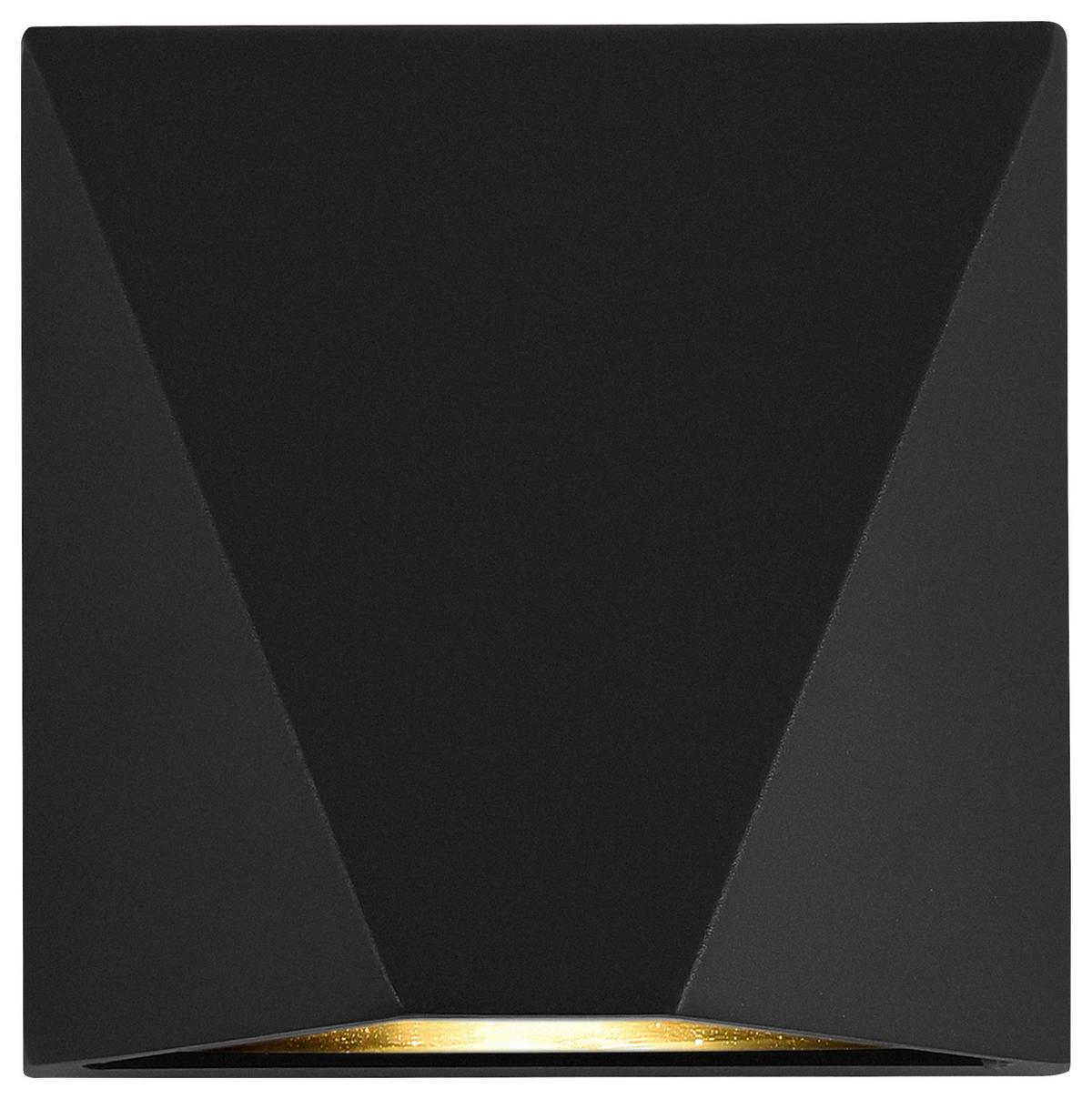 Außenwandleuchte Beekman Schwarz max. 6 Watt - Schwarz, MODERN, Glas/Metall (12/12/7cm) - MAYTONI