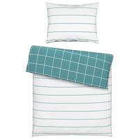 Ágyneműhuzat-garnitúra Kira - kék/fehér, Modern, textil (140/200cm) - Modern Living