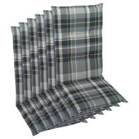 Sesselauflagenset Grau, 6-teilig - Grau, Basics, Textil (50/6/108cm)