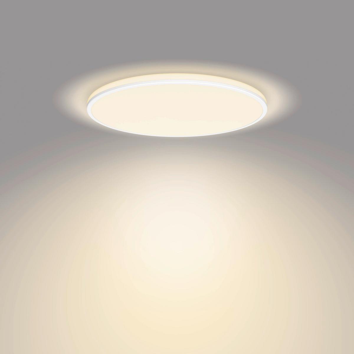 LAMPA SUFITOWA LED 43198000 OZZIET - biały, Basics, metal (4,5/40/4,5cm)