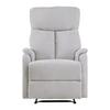 FAUTEUIL RELAX JOHNSY - gris clair/noir, MODERN, métal/textile (75/106/91cm) - Mömax