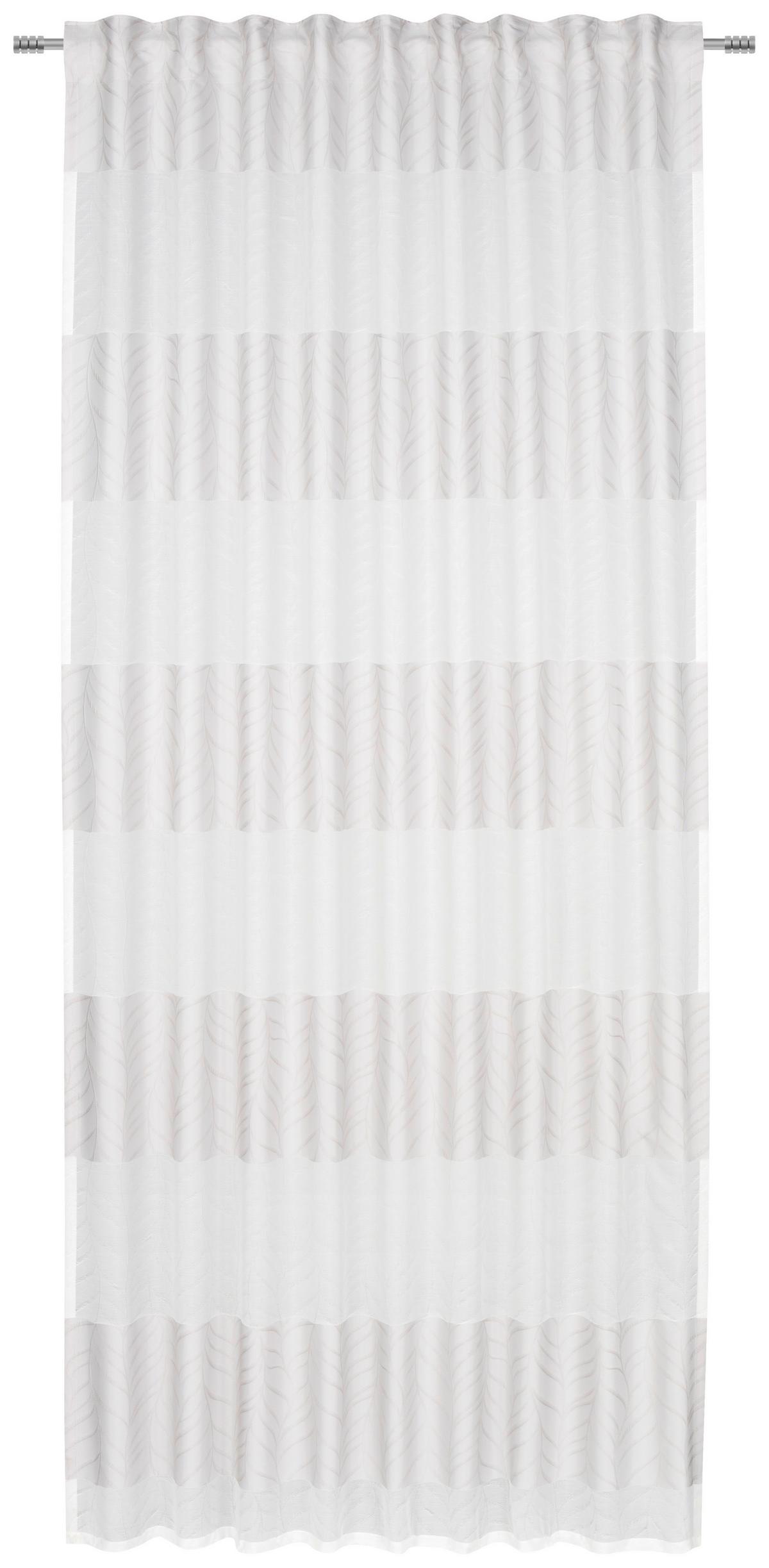 ZASŁONA GOTOWA MILEA - kolor srebrny, Basics, tkanina (135/245cm) - Novel