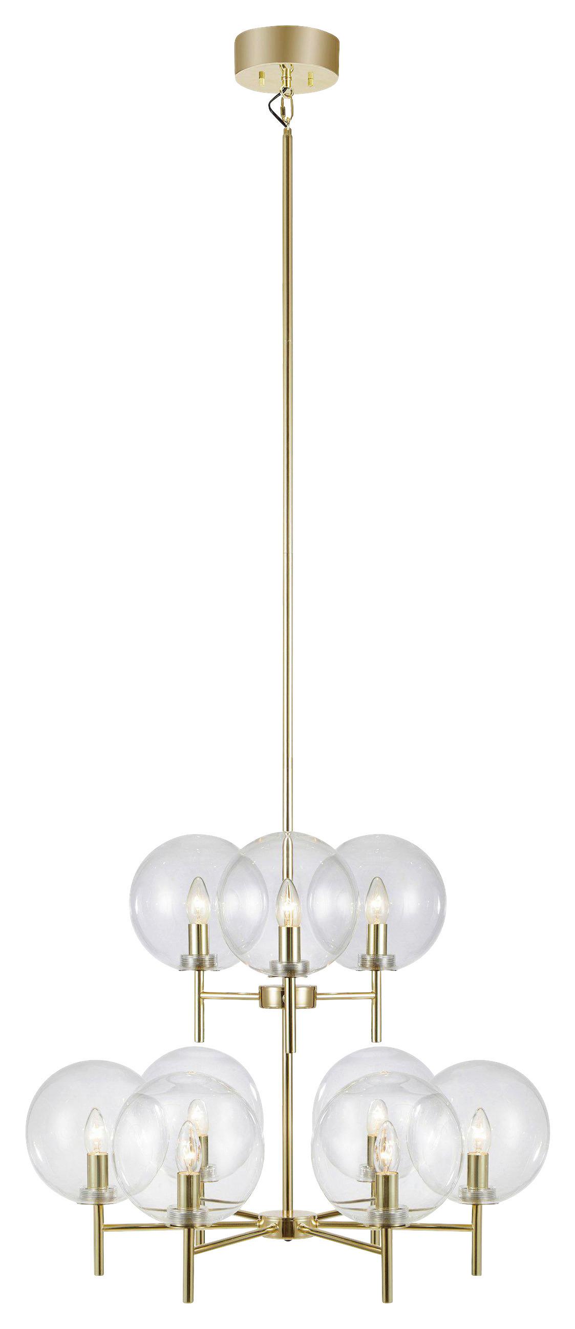 Pendelleuchte Crown Messingfarben max. 20 Watt - Messingfarben, Basics, Metall (71,5/71,5/162cm) - Markslöjd