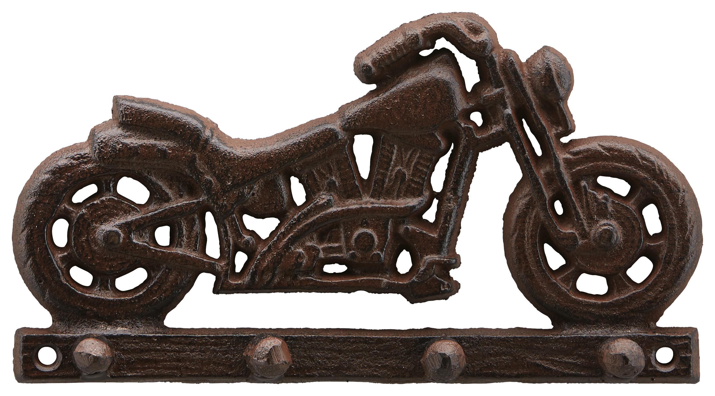 Hakenleiste Braun - Braun, Metall (20/11/4cm) - Modern Living