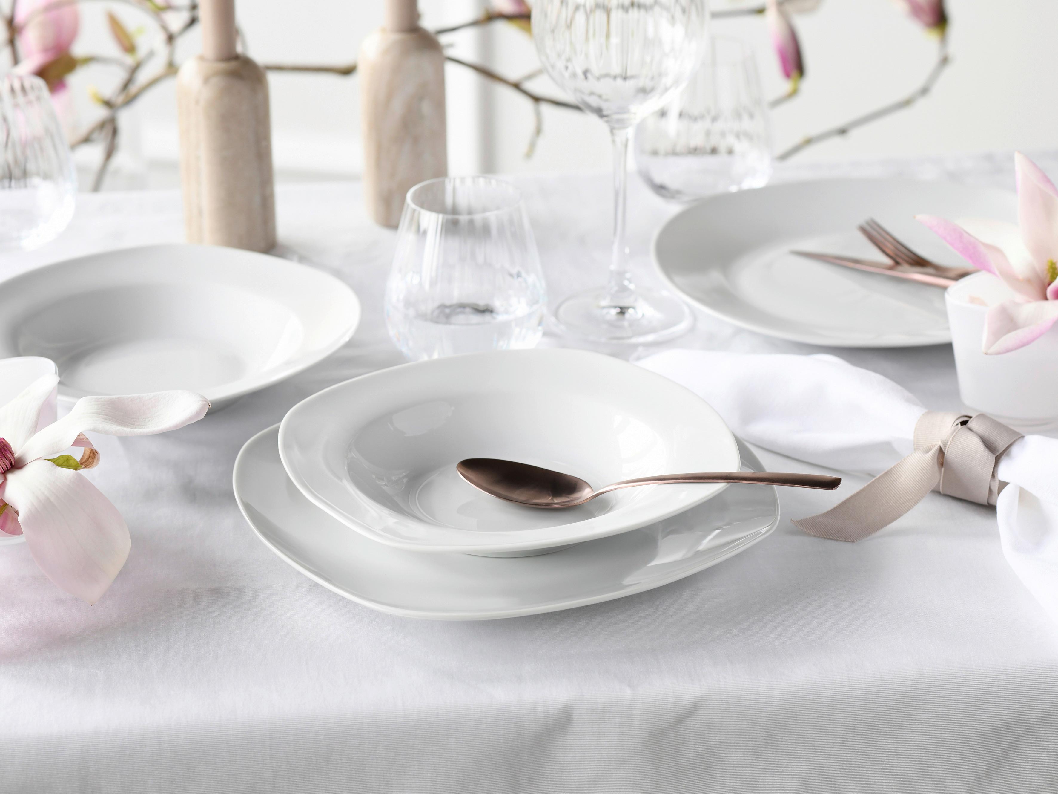 Jedilni Servis Amelie, 18-Delni - bela, Basics, keramika - Creatable