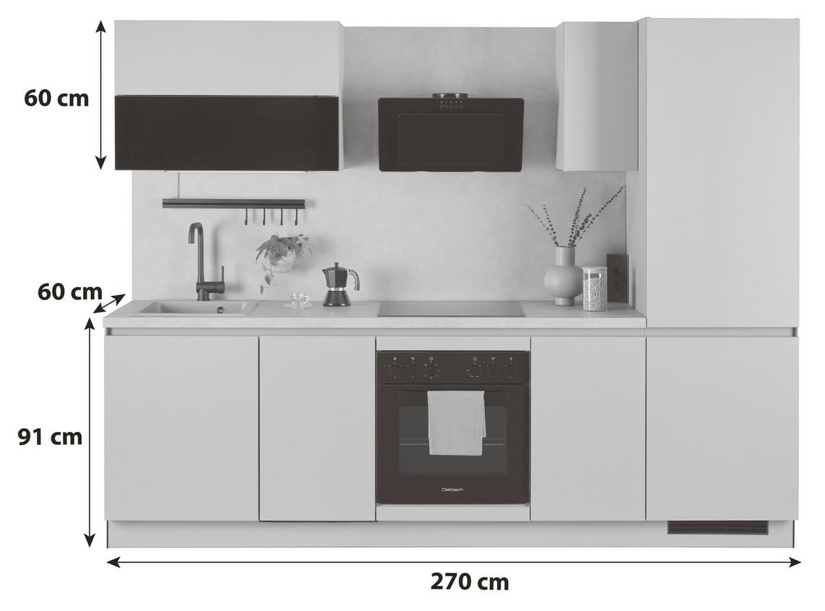 Kuhinsjki Blok Win - krem barve, Moderno, leseni material (270cm) - Express-Kuechen