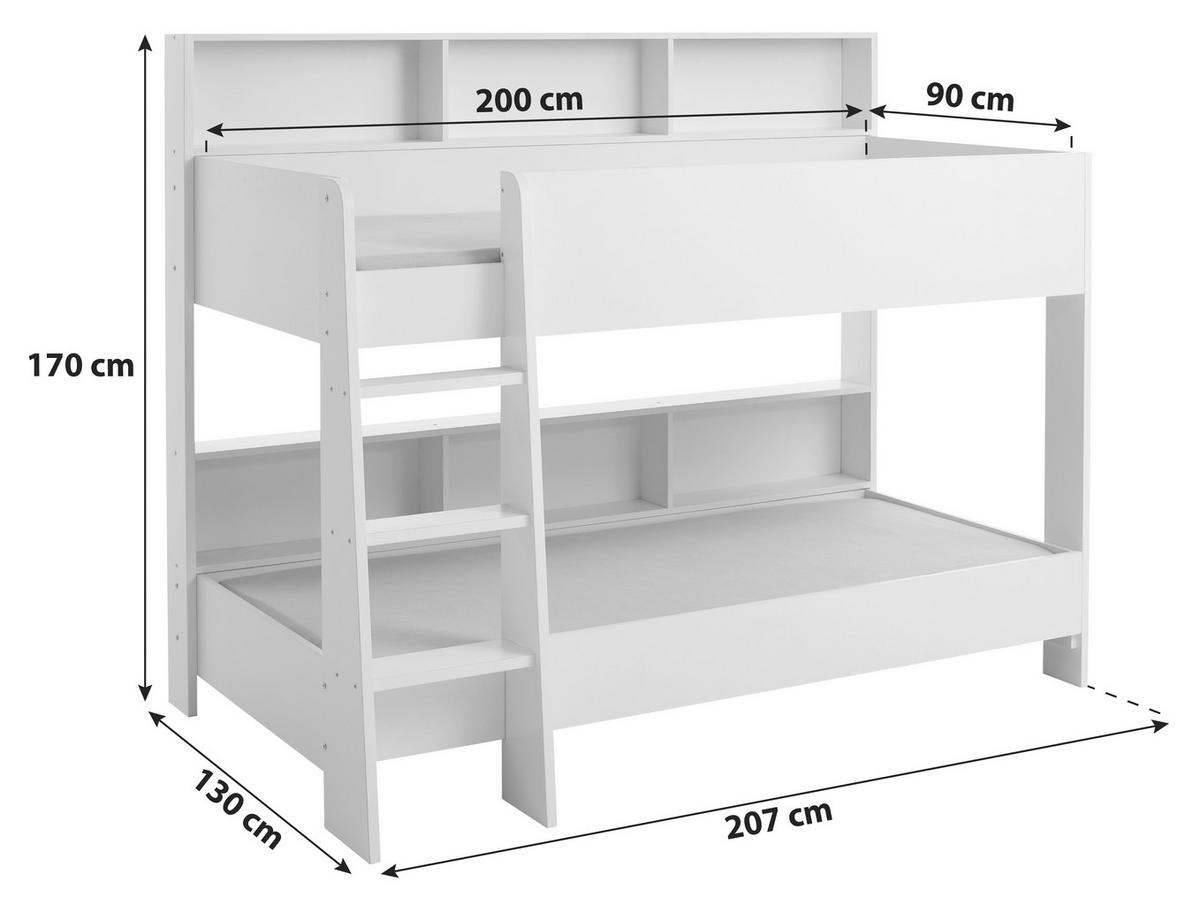 Pograd Sway , Bela - bela, Basics, leseni material (90/200cm)