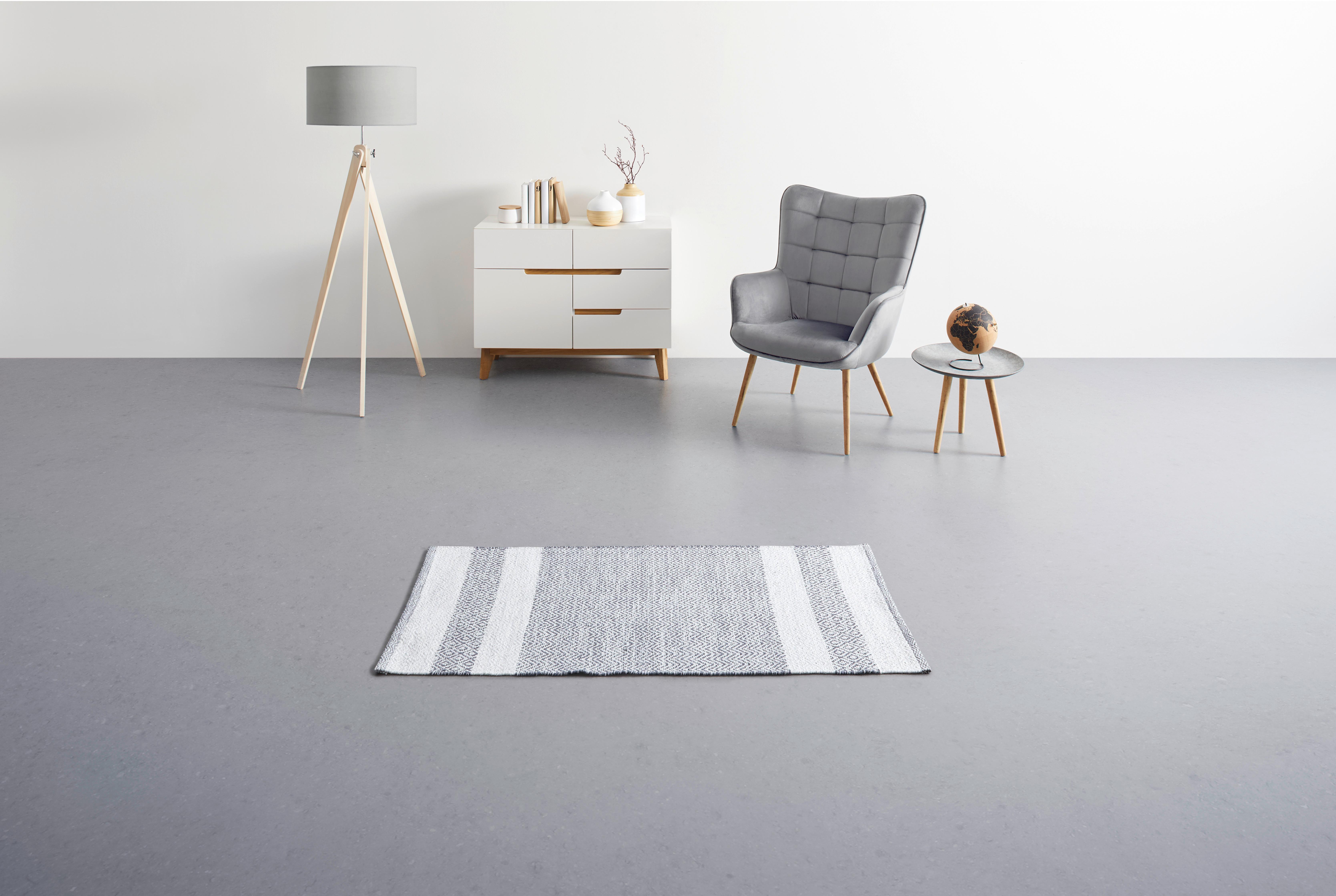Ručno Tkani Tepih 60/120 Cm Elisa - svijetlo siva, Modern, tekstil (60/120cm) - Modern Living