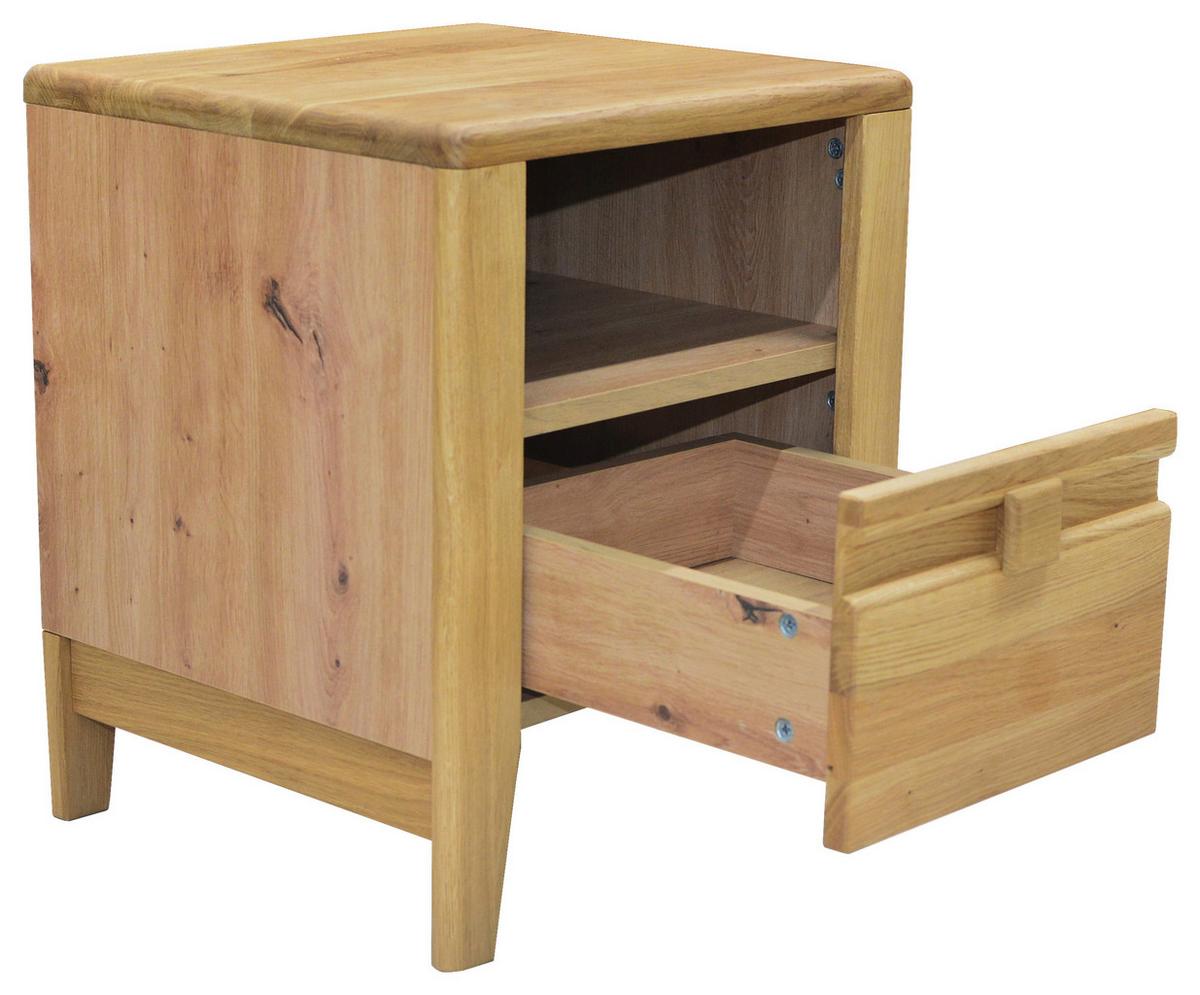 SZAFKA NOCNA EPULO - kolor dębowy/dąb dziki, Konventionell, materiał drewnopochodny/drewno (45/54/42,7cm) - Linea Natura
