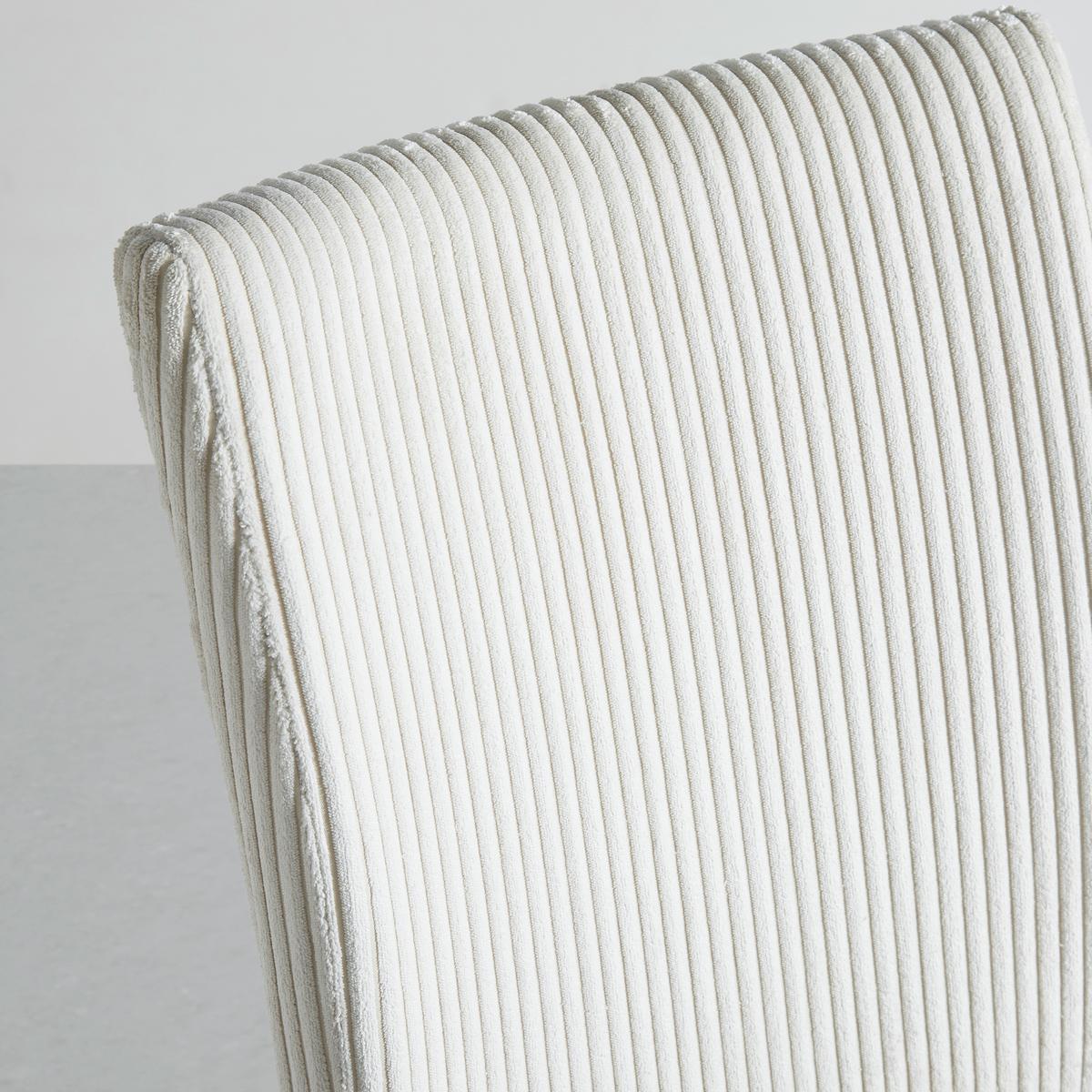 Szánkótalpas Szék Nelia - bézs/fekete, Modern, textil/fa (45/95/60cm) - Bessagi Home