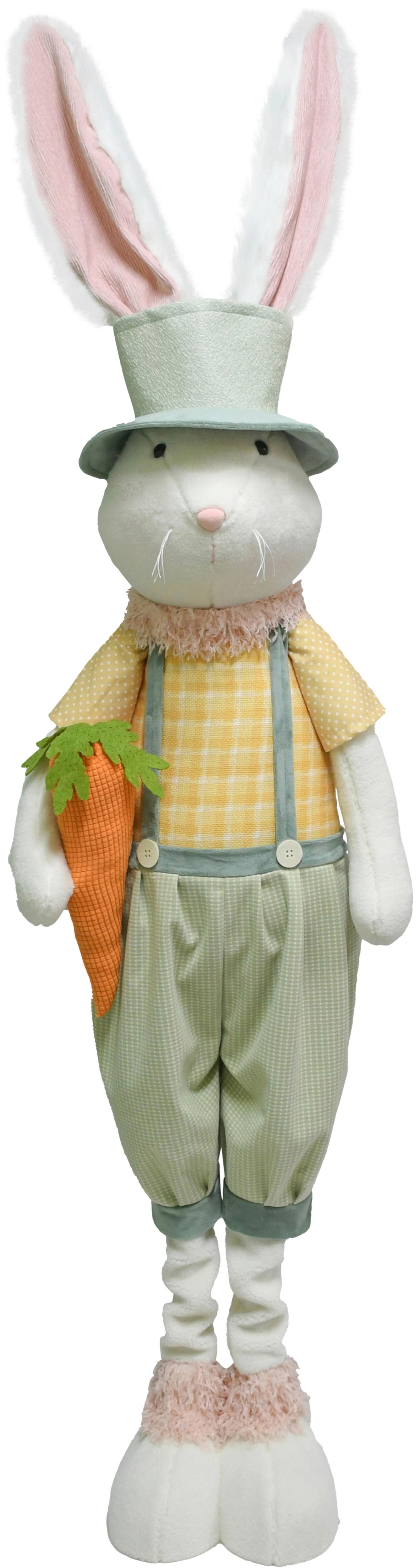 Osterhase Rabbit Pink/Hellgrün/Hellgelb - Pink/Hellgelb, Kunststoff/Textil (52/140-190/32cm) - Mömax