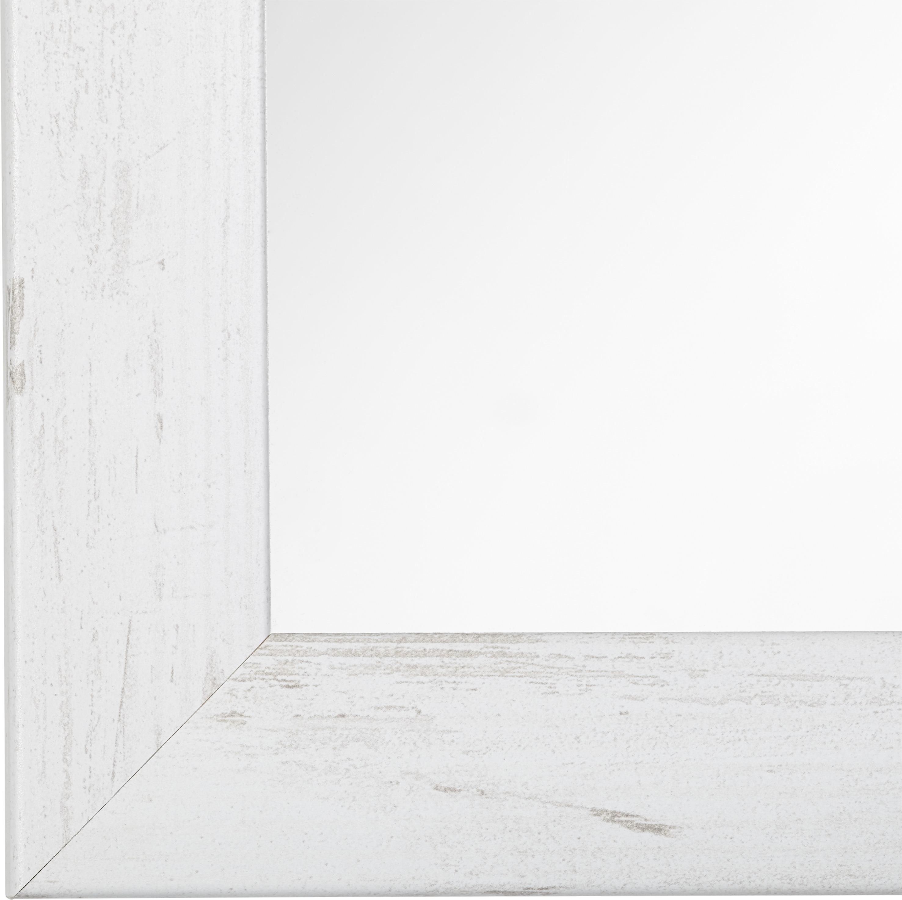Stensko Ogledalo Old White Heavy, Bela, 40 X 160 Cm - bela, steklo/leseni material (40/160/2cm) - Mömax