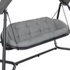 HAMMOCK HOLIDAY - ljusgrå/antracit, Modern, metall/textil (234,5/201/131,3cm) - Mömax