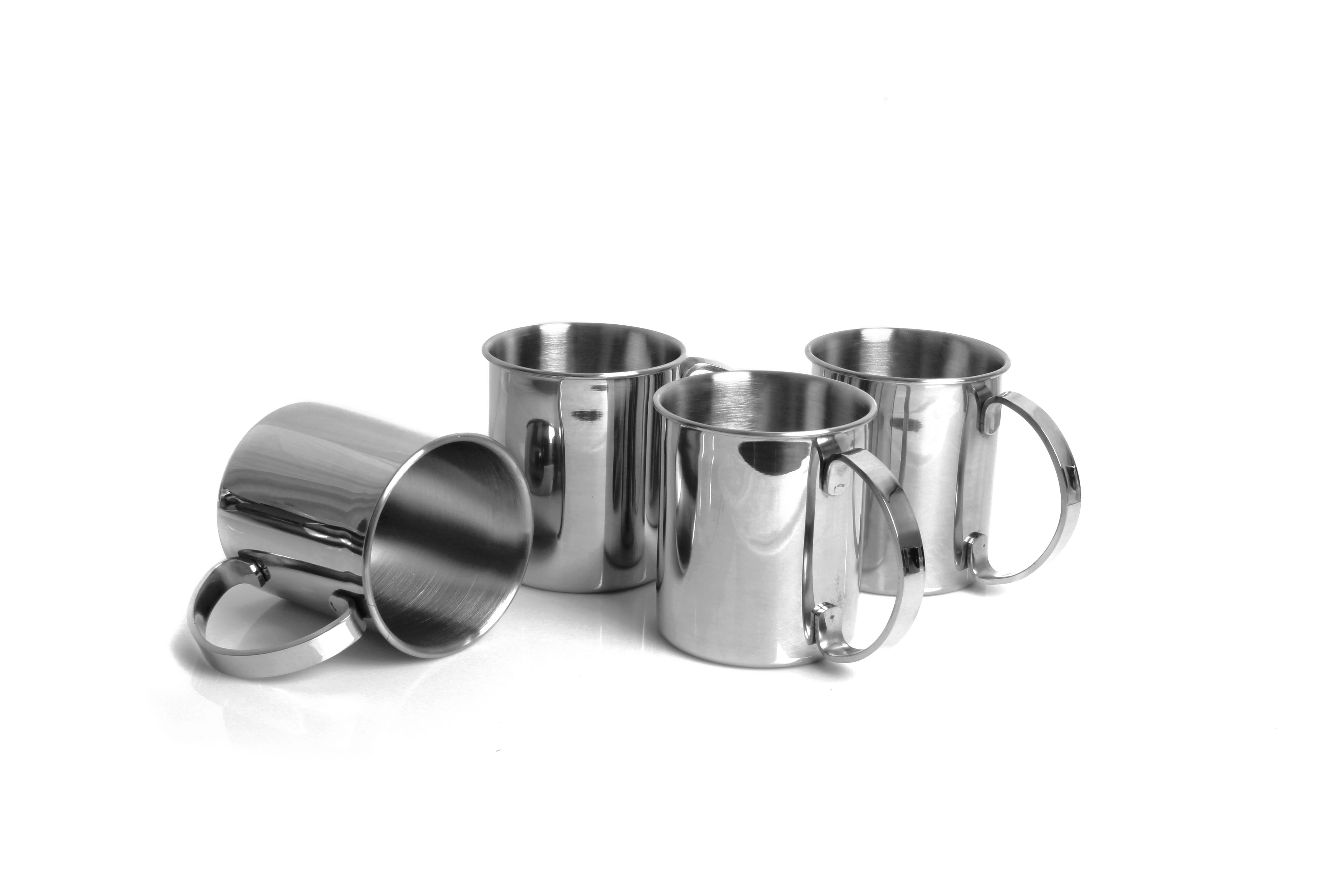 Set Lončkov Echtwerk, Srebrna, 4 Kos - srebrne barve, Basics, kovina (16.2/11.4/11.3cm) - Echtwerk