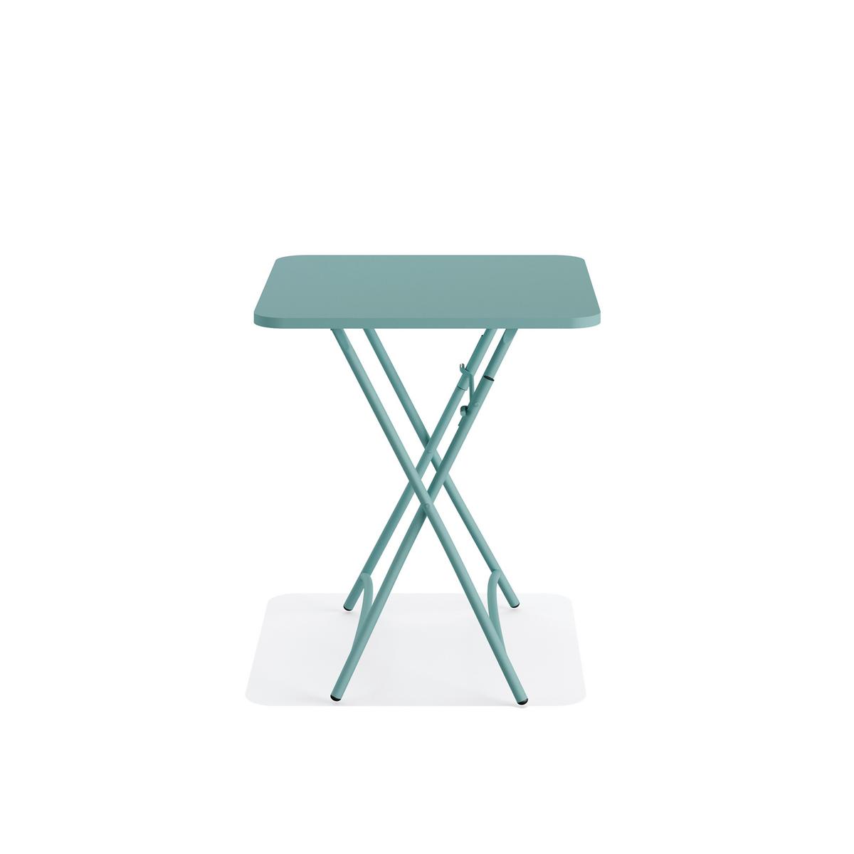 Klapptisch BREEZE in Blau ca. 60x74x60 cm - Blau, LIFESTYLE, Metall (60/74/60cm) - Gardenson