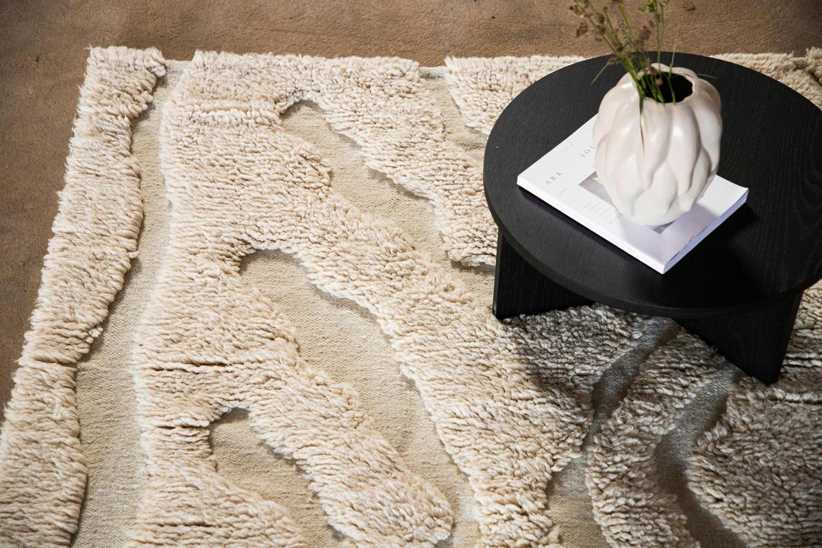 HOCHFLORTEPPICH TRONDHEIM - Beige/Weiß, LIFESTYLE, Textil (170/240cm) - P & B
