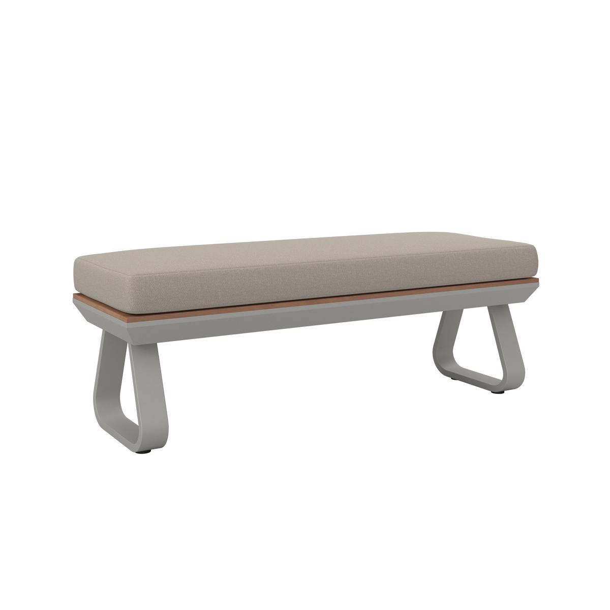 DINING-LOUNGESET EMMA - Creme/Hellgrau, Modern, Holz/Textil (248/318cm) - Bessagi Garden