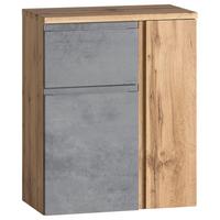 Unterschrank Varese ca. 65x79 cm Hellgrau/Eiche - Eiche Wotan/Hellgrau, MODERN, Holzwerkstoff (65/79/35cm) - Held