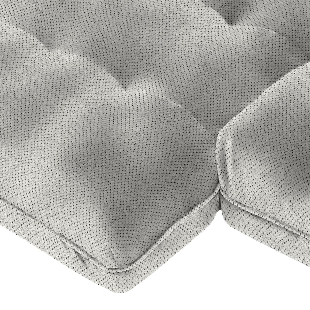 Wohnlandschaft Vivo Grauweiß - Grauweiß/Schwarz, MODERN, Kunststoff/Textil (179/63/317cm) - Premium Living