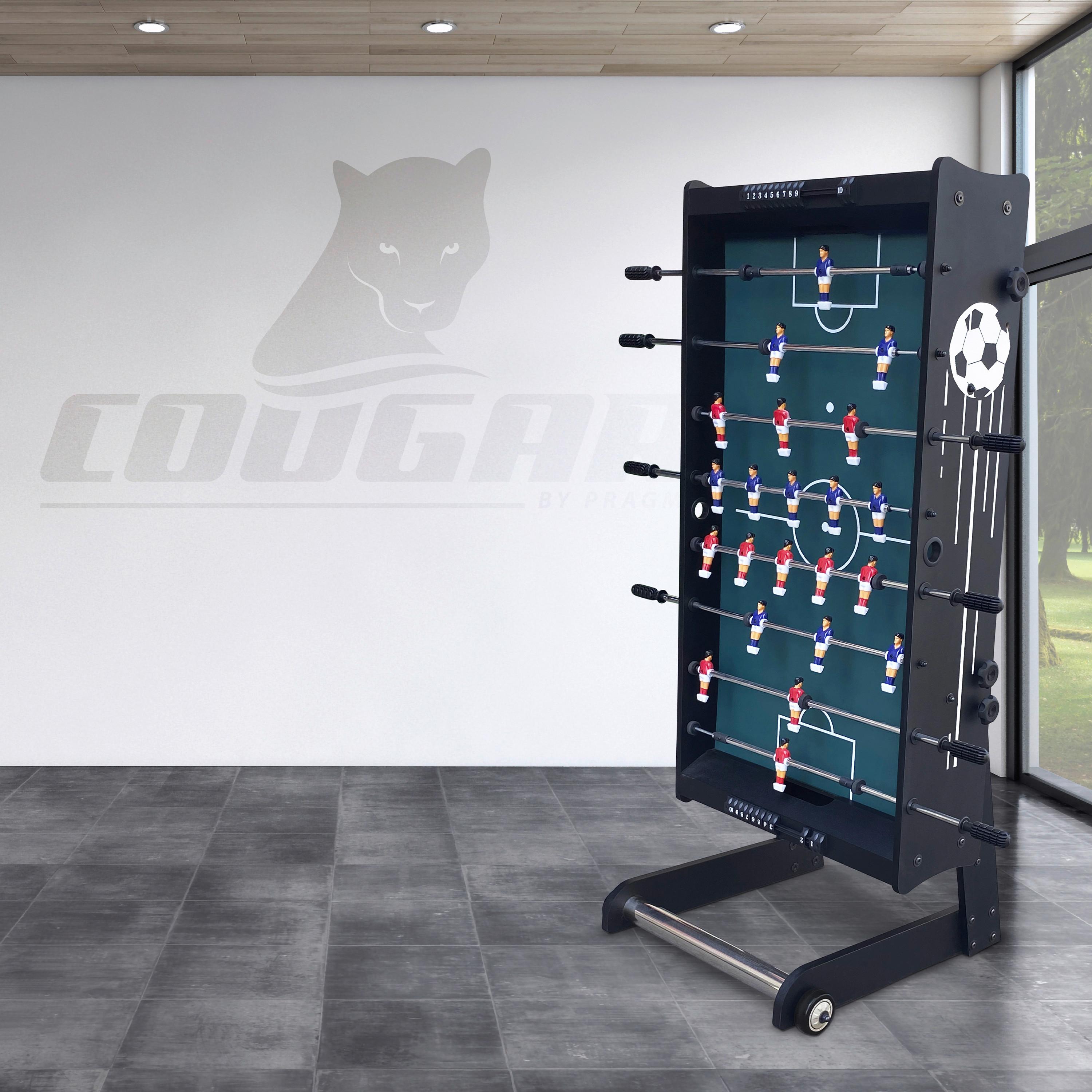 Tischfußball Scorpion Kick TS - Schwarz, KONVENTIONELL, Holz (61/81/122cm) - Ambia Garden
