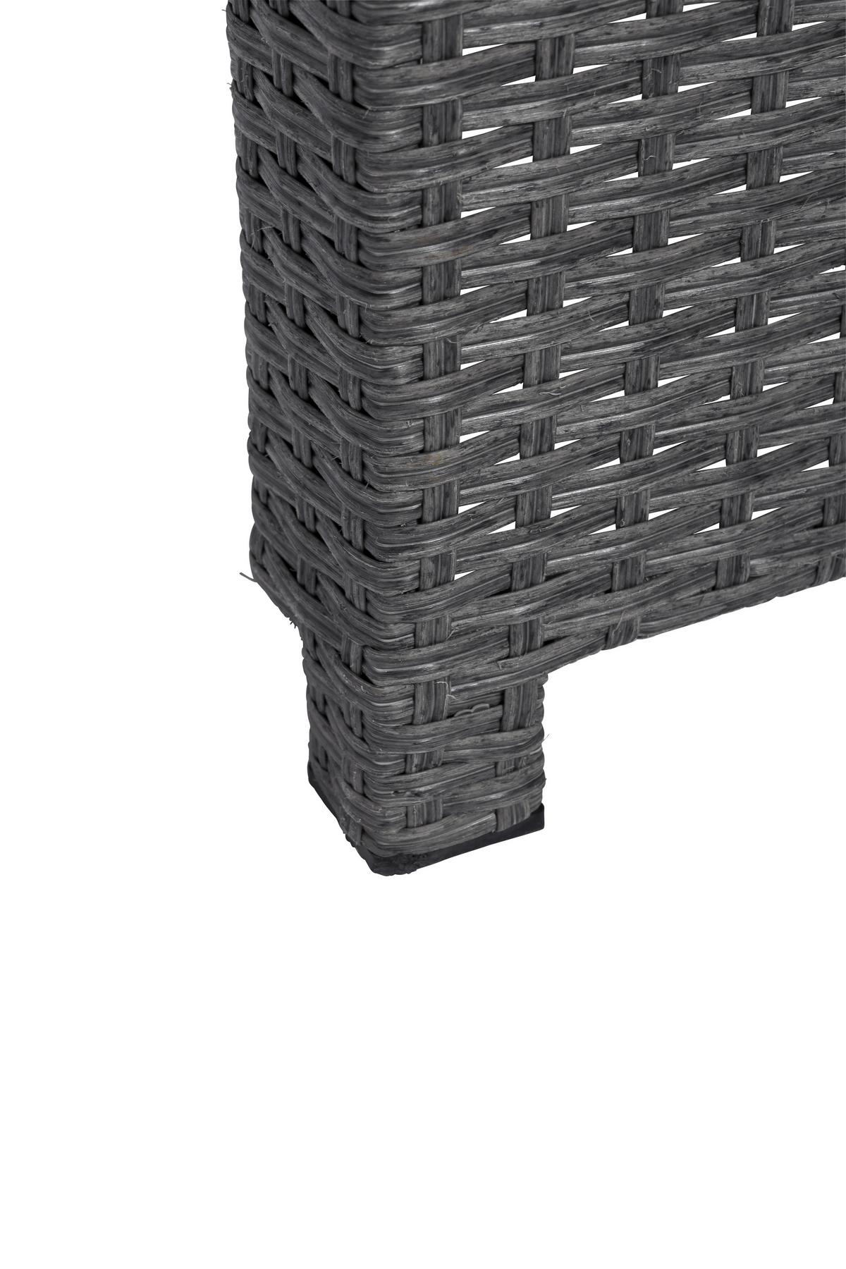 Vrtna Zofa Bahia Rondo, Rjava, Siva, Raztegljiva - siva/rjava, Moderno, kovina/umetna masa (117/95/74cm) - Greemotion