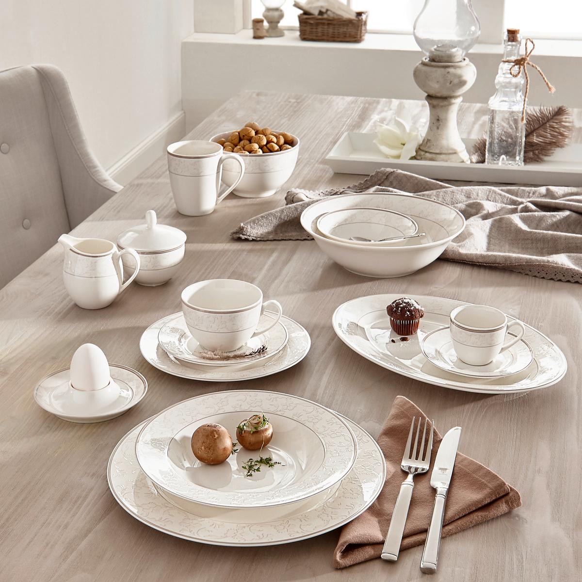 TALERZ OBIADOWY ISABELLA - beżowy, Basics, ceramika (27cm) - Ritzenhoff Breker