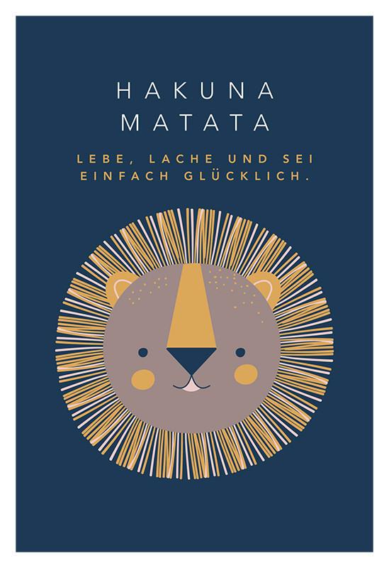 Postkarte Kupfergold Multicolor - Basics, Papier (17.5/12cm)