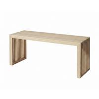Garderobe Rib Multifunction - Naturfarben, Design, Holz (104/35/43cm) - Livetastic