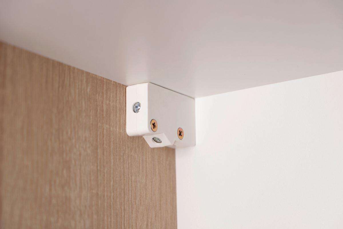 Kuhinjska Zgornja Omarica Merle, Barva Hrasta, Siva - srebrne barve/siva, Basics, kovina/steklo (100/56,1/34,6cm) - Respekta