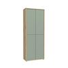 Ormar Za Cipele Alice - siva/hrast Artisan, Moderno, drvni materijal/plastika (74,5/191,9/34,9cm) - Modern Living