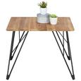 Couchtisch in Schwarz/Eichefarben - Eichefarben/Schwarz, MODERN, Holz/Metall (60/46/60cm) - Modern Living Couchtisch in Schwarz/Eichefarben - Eichefarben/Schwarz, MODERN, Holz/Metall (60/46/60cm) - Modern Living