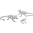 Dekoeidechse Coco in Silberfarben - Silberfarben, LIFESTYLE, Kunststoff (17/12/7cm) - AMBIA HOME