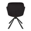 STOL MED ARMSTÖD EILEEN - svart, Lifestyle, metall/textil (68/86/64cm) - Mömax