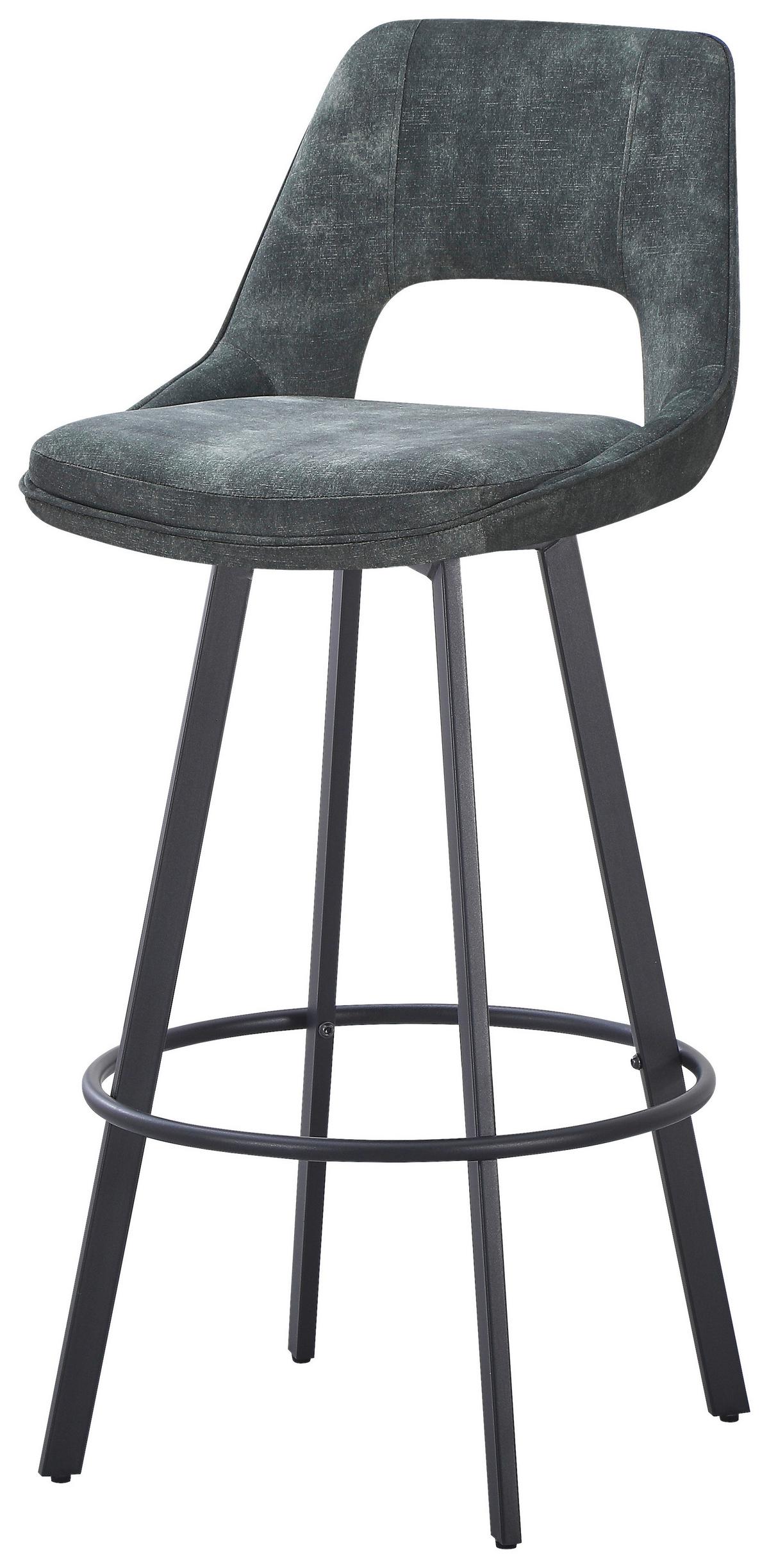 Barska Stolica Twist - zelena/crna, Moderno, metal/tekstil (45/103/52cm) - Premium Living