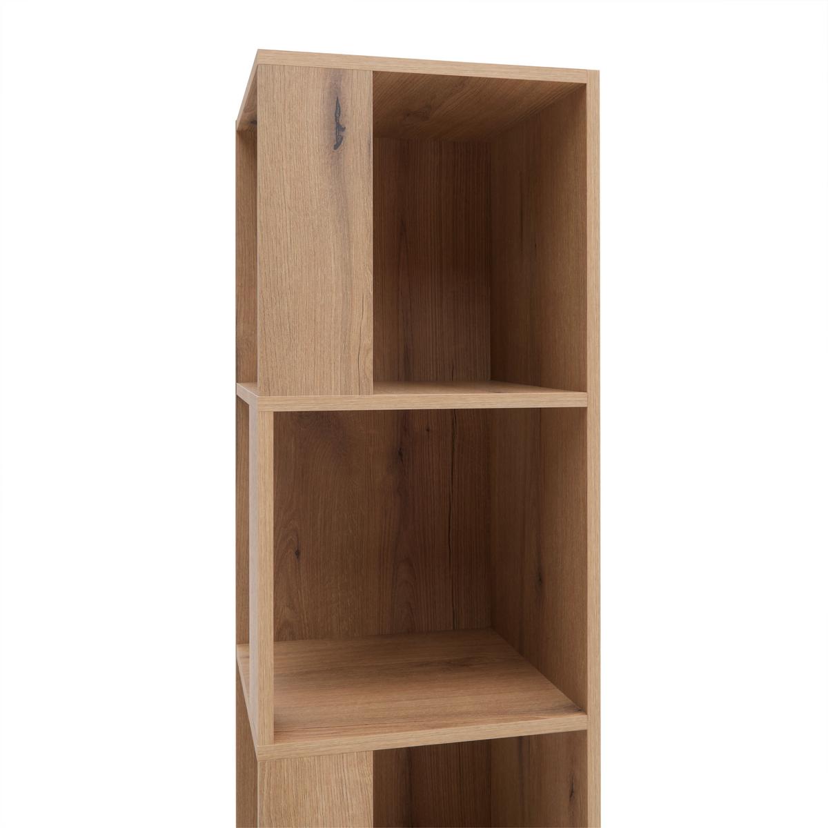 Eckregal Kornel Eichefarben - Eichefarben, MODERN, Holzwerkstoff (38/186,2/38cm) - Mömax