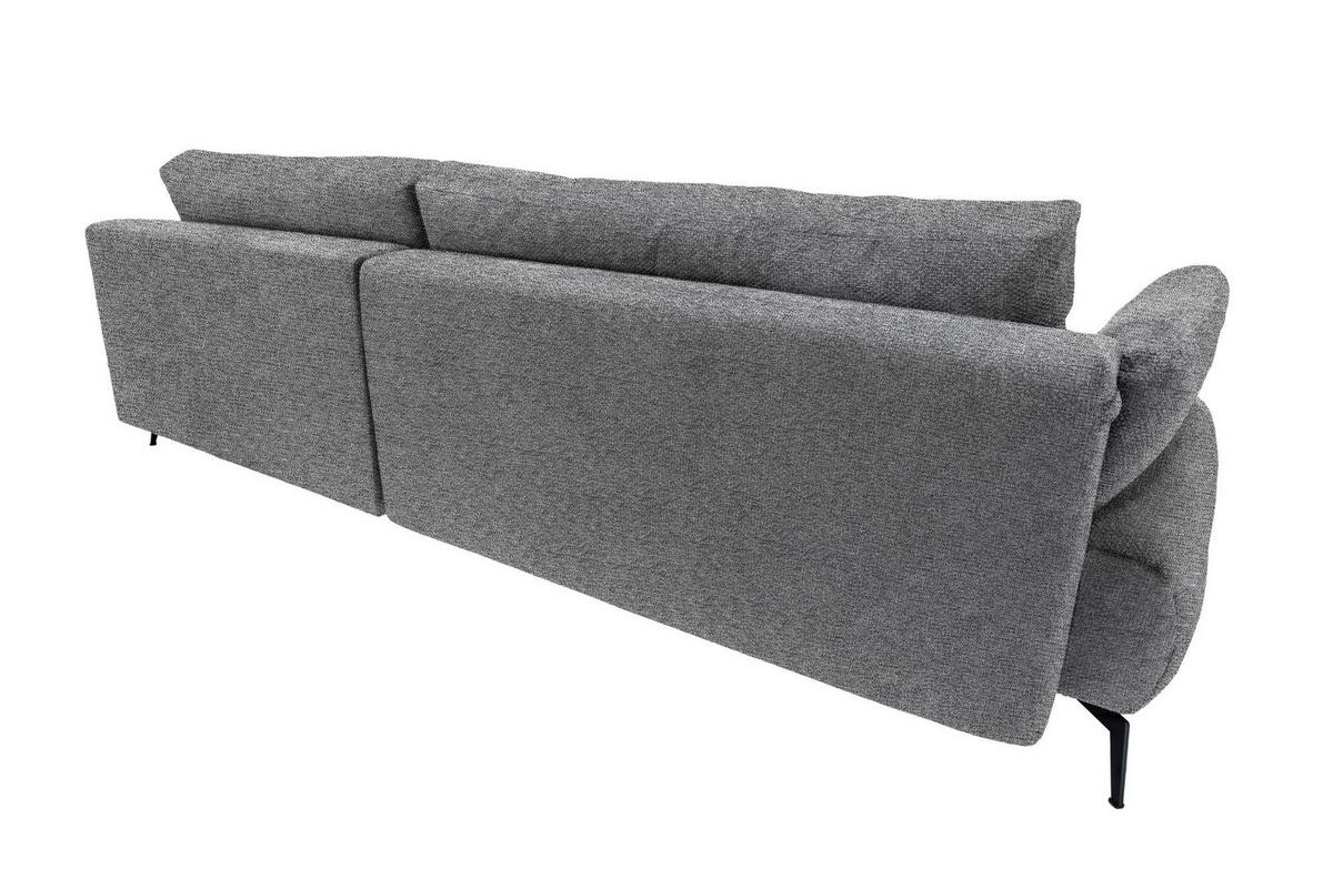 Kutna Garnitura Madison - siva/crna, Moderno, drvni materijal/drvo (284/92/186cm) - Modern Living