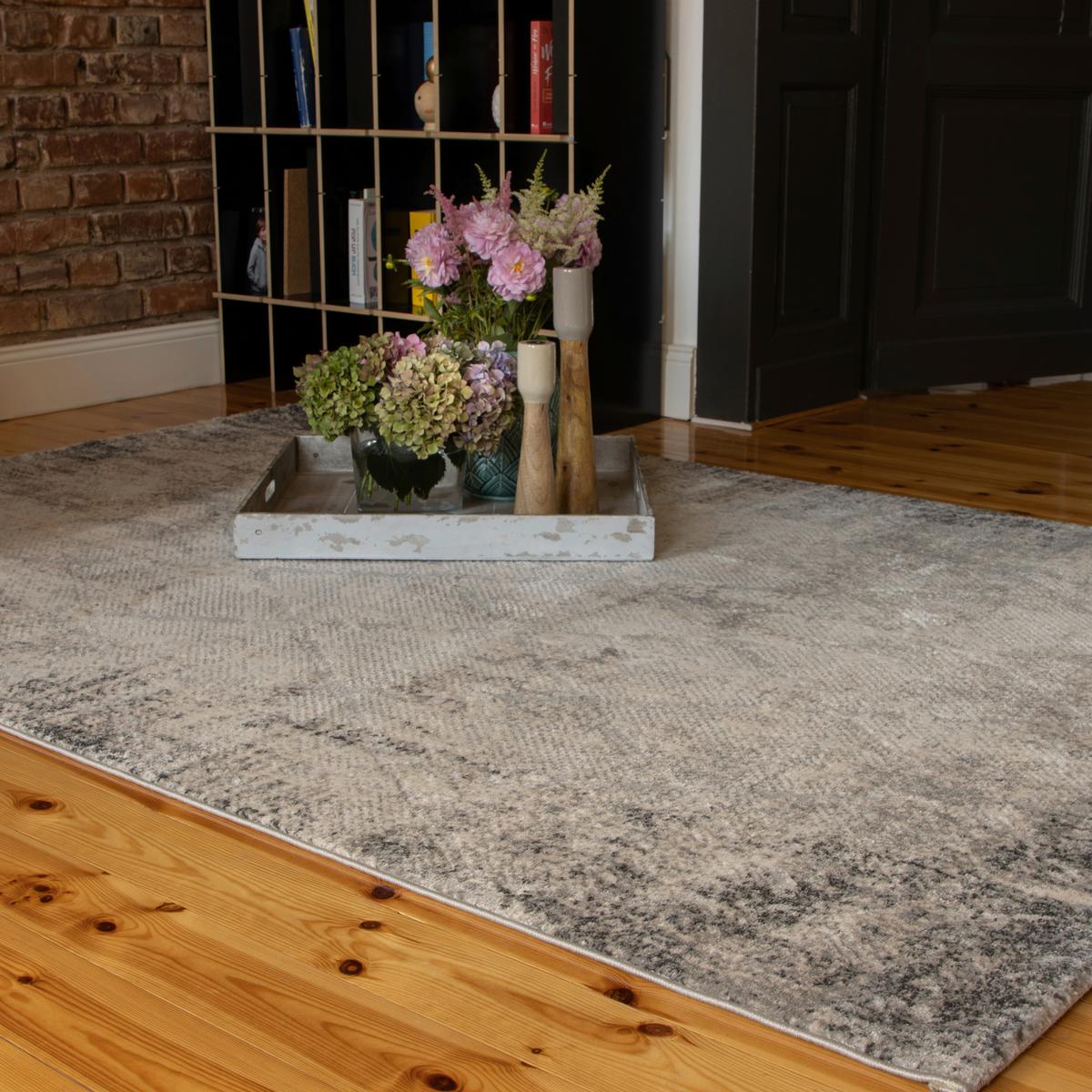 WEBTEPPICH MY SALSA 694 - Grau, Design, Textil (120/170cm)