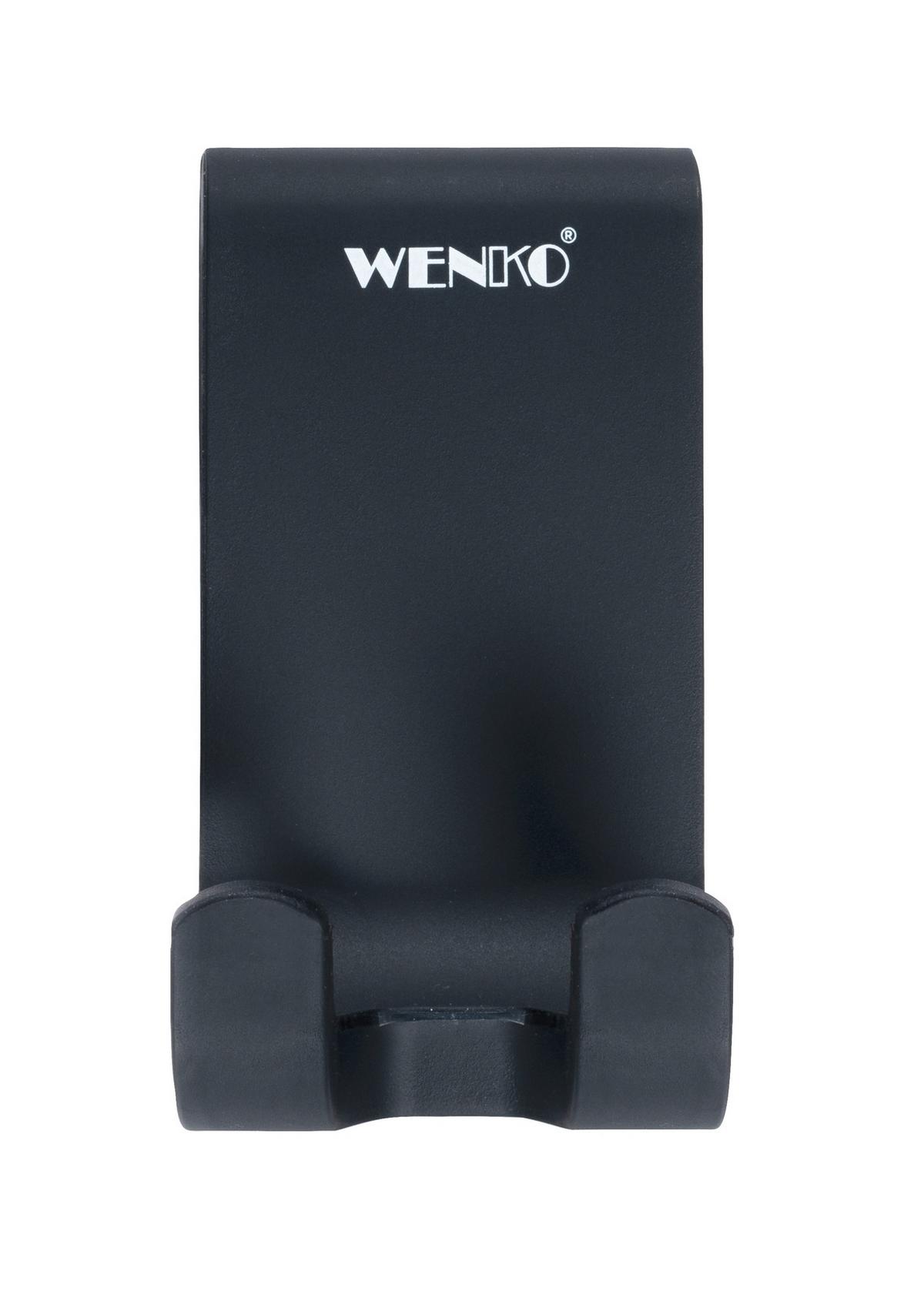 Racletă pentru duș Mola XXL - negru, Basics, plastic/metal (32/30/4,5cm) - Wenko