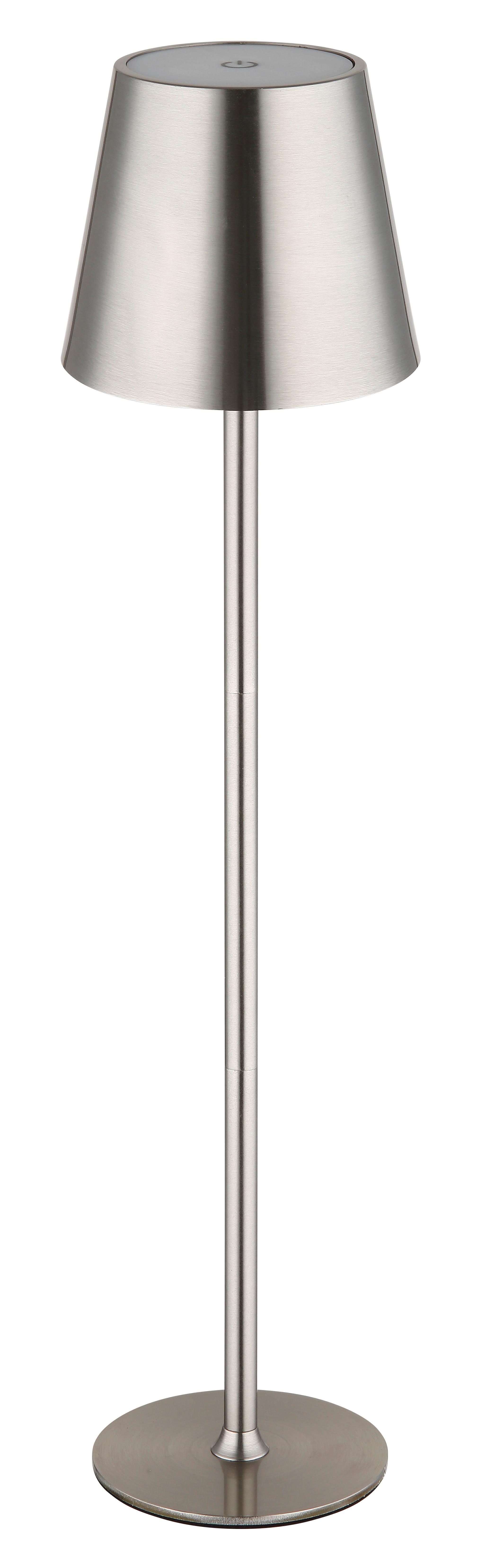 AKKU-TISCHLEUCHTE 58438N VANNIE - Weiss/Schwarz, Design, Kunststoff/Metall (11,2/47cm) - Globo