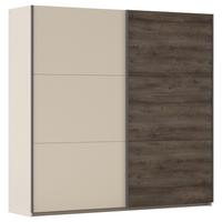 DULAP USI CULISANTE SAJO - stejar închis la culoare/șampanie, Trend, material pe bază de lemn (218/210/59cm) - Premium Living