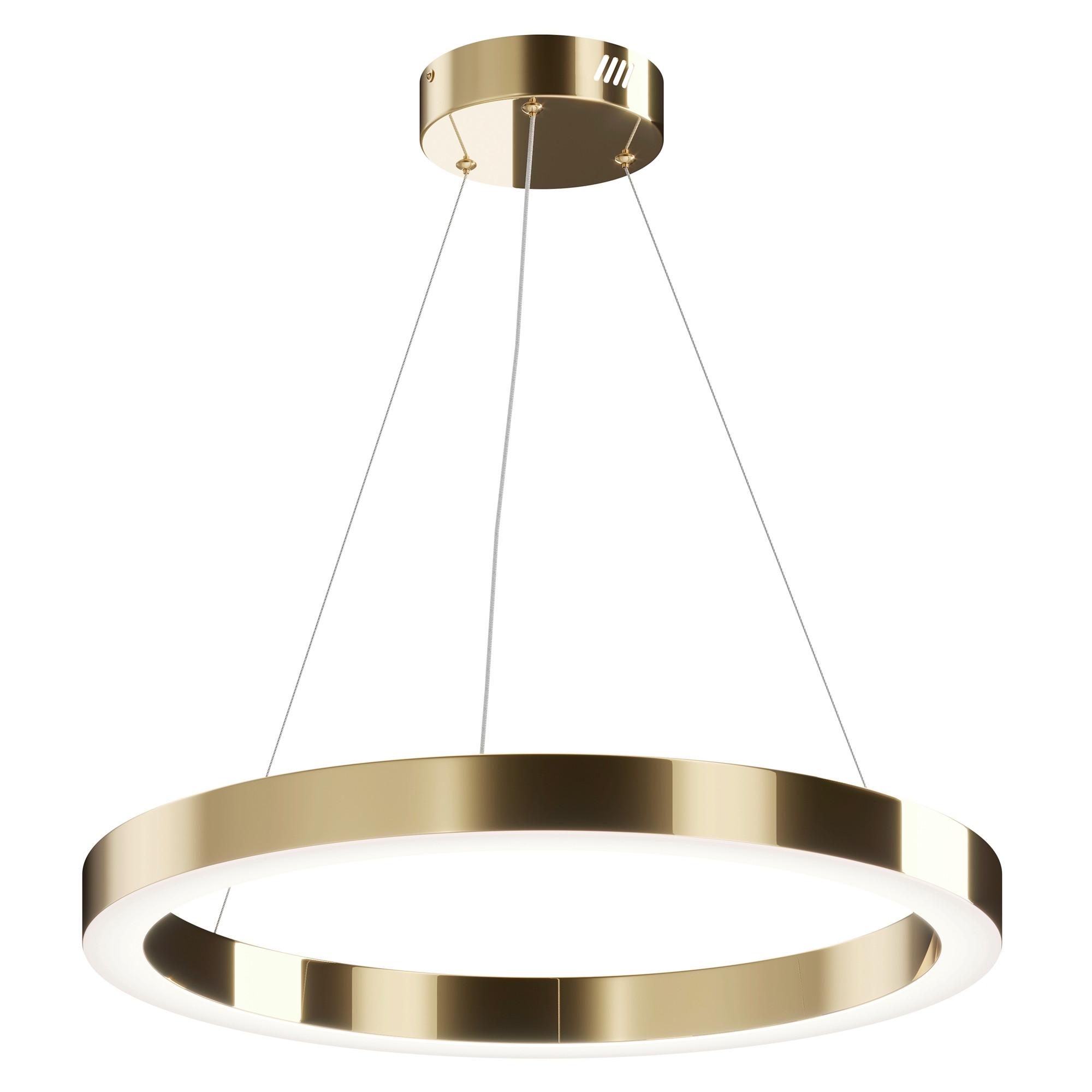 Pendelleuchte Saturno Messingfarben max. 45 Watt - Messingfarben, Trend, Metall (60/5cm) - MAYTONI
