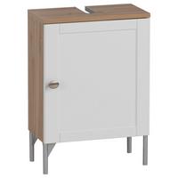 Omarica Za Pod Umivalnik Jesper, Bela, Barva Hrasta - srebrne barve/barve niklja, Basics, kovina/umetna masa (40,3/58,5/32cm) - Stylife