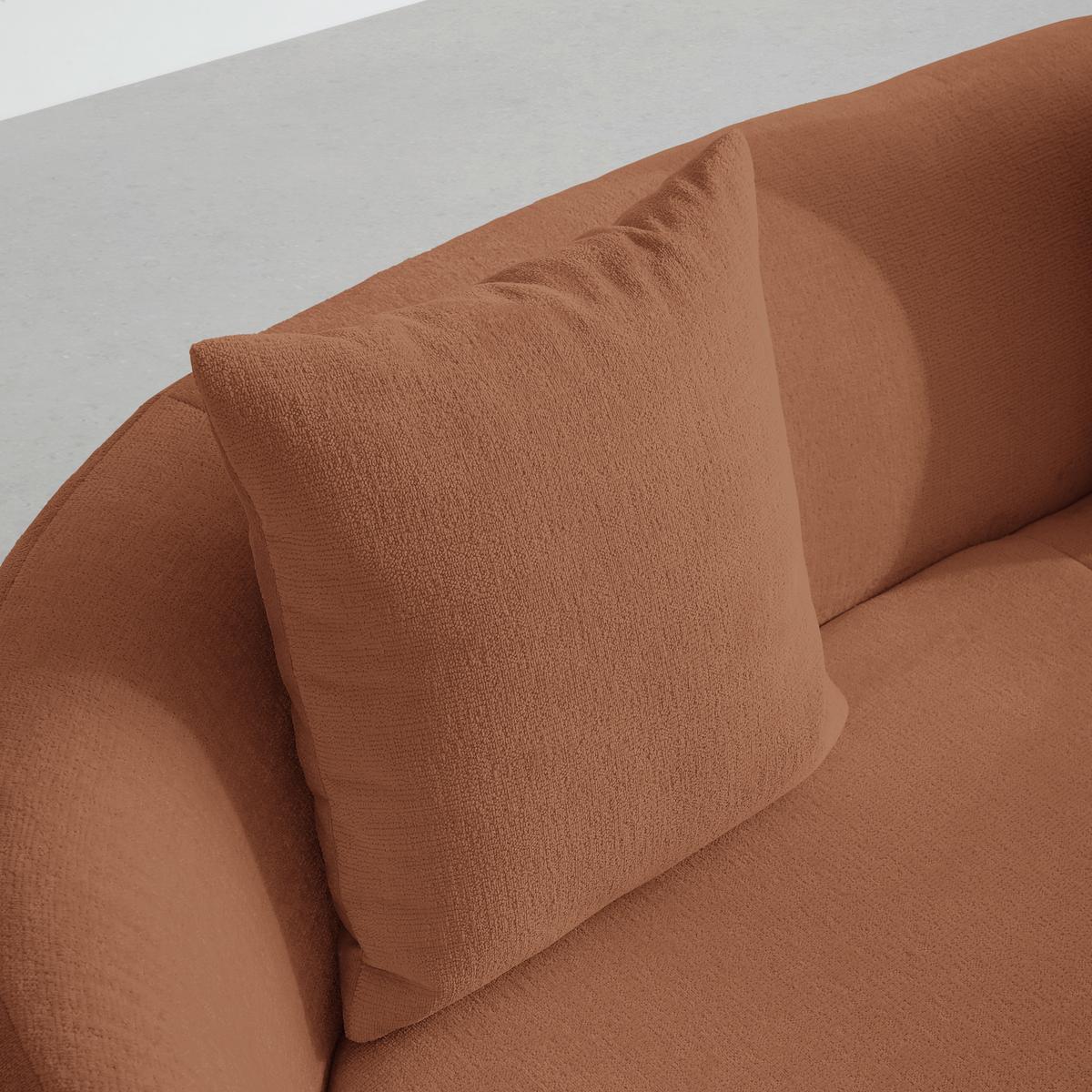 Bigsofa Leonas Kupferfarben - Schwarz/Kupferfarben, MODERN, Kunststoff/Textil (235/72/110cm) - Premium Living