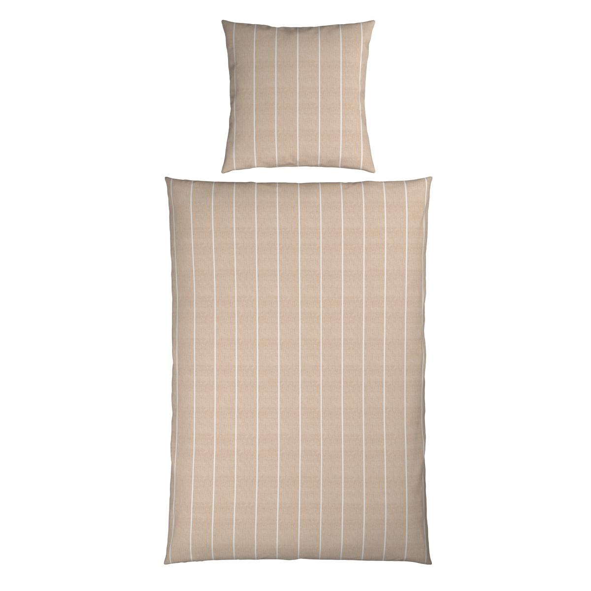 Bettwäsche Tyline XL Beige ca. 155x220cm - Beige, Textil (155/220cm) - Mömax