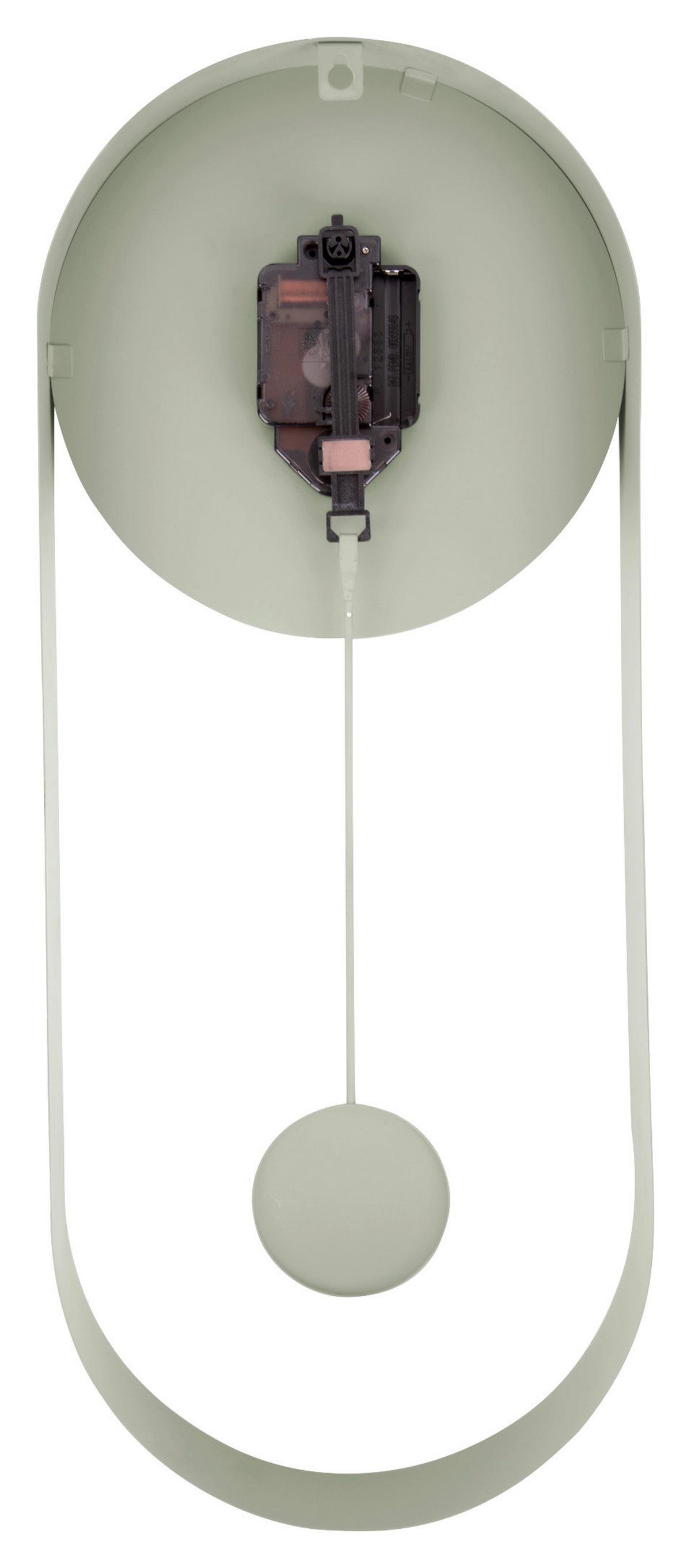 ZEGAR ŚCIENNY KA5822DG - zielony, Basics, metal (20/50/5cm) - Karlsson